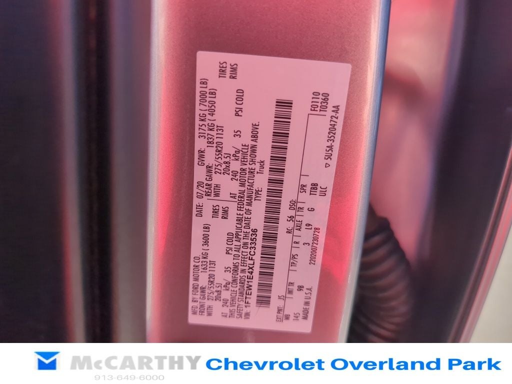 2020 Ford F-150 Platinum