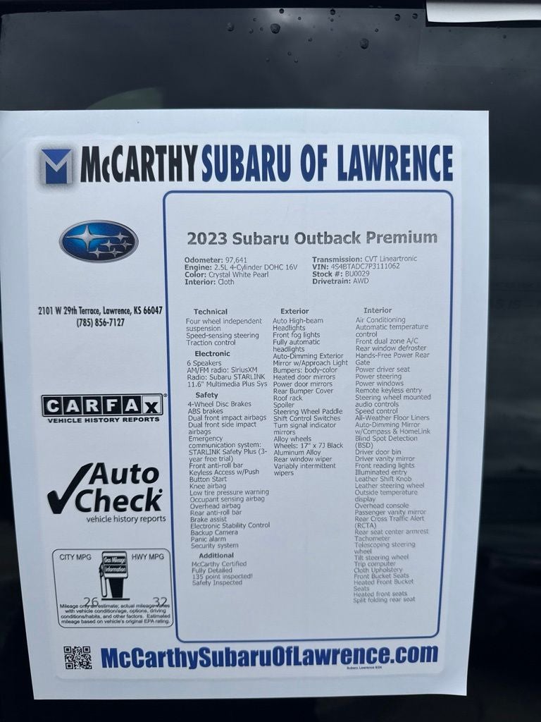 2023 Subaru Outback Premium