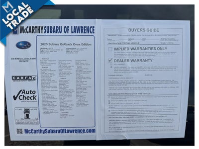 2025 Subaru Outback Onyx Edition