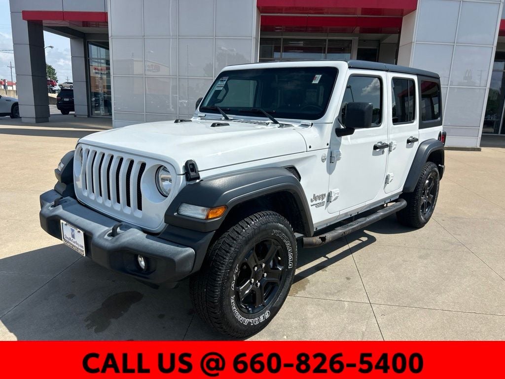 Used 2019 Jeep Wrangler Unlimited Sport S with VIN 1C4HJXDN2KW592371 for sale in Kansas City