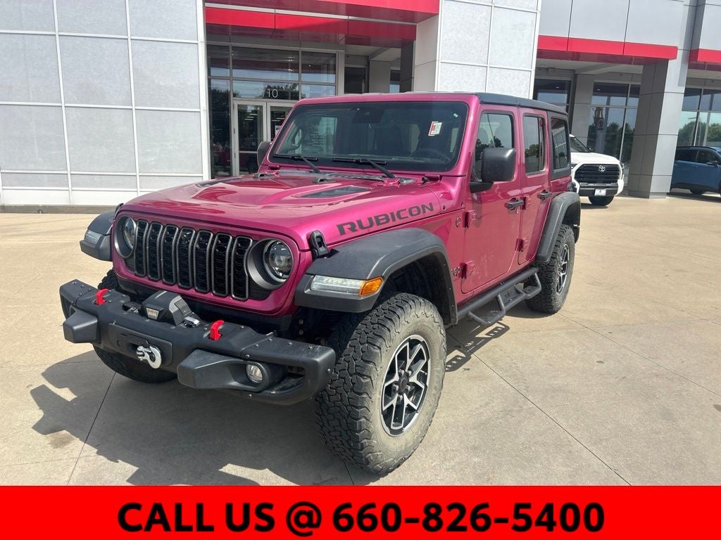 Used 2024 Jeep Wrangler 4-Door Rubicon with VIN 1C4PJXFG5RW326122 for sale in Kansas City