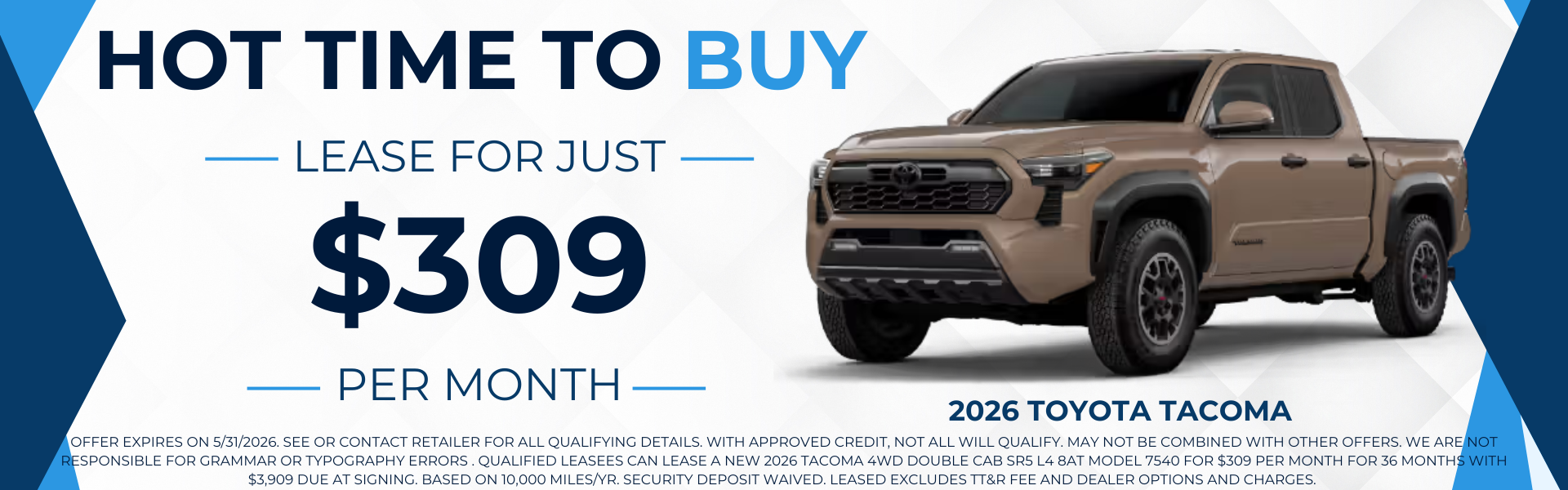New Tacoma for sale near Kansas City